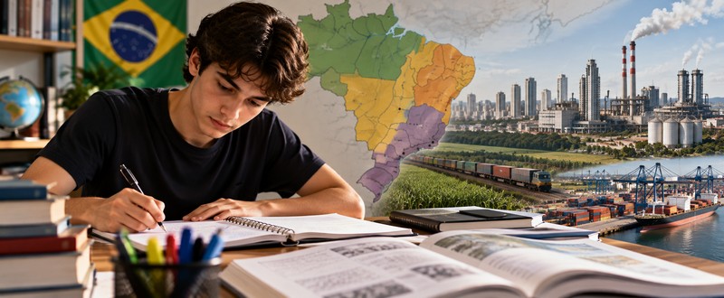 Industrialização brasileira no vestibular: ciclos, regiões e questões