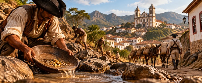 Ciclo do Ouro no Brasil Colonial: história, economia e principais temas do ENEM